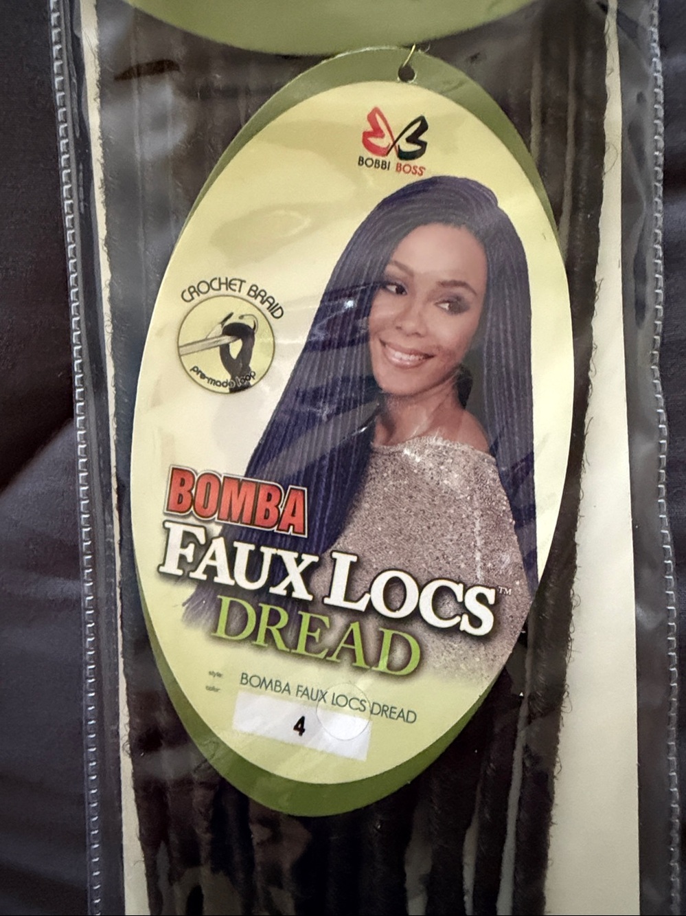 Freetress Faux Locs Dread Hair Crotchet Brown NWT- 10 packs for a full head .